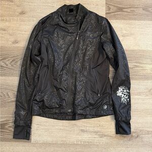 MPG Black Bomber Jacket with Fitted Silhouette